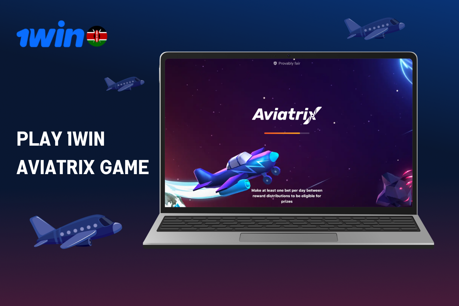Aviatrix on 1win is a speed game available to every player in Kenya with the opportunity to win real money.