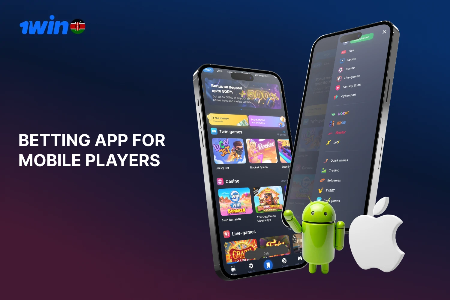 Every gambler from Kenya can get a mobile app to play at 1win