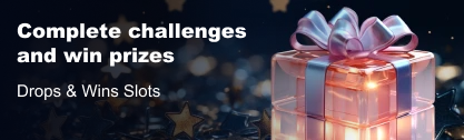 Complete challenges and win prizes in Drops & Wins Slots