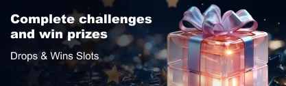 Complete challenges and win prizes in Drops & Wins Slots