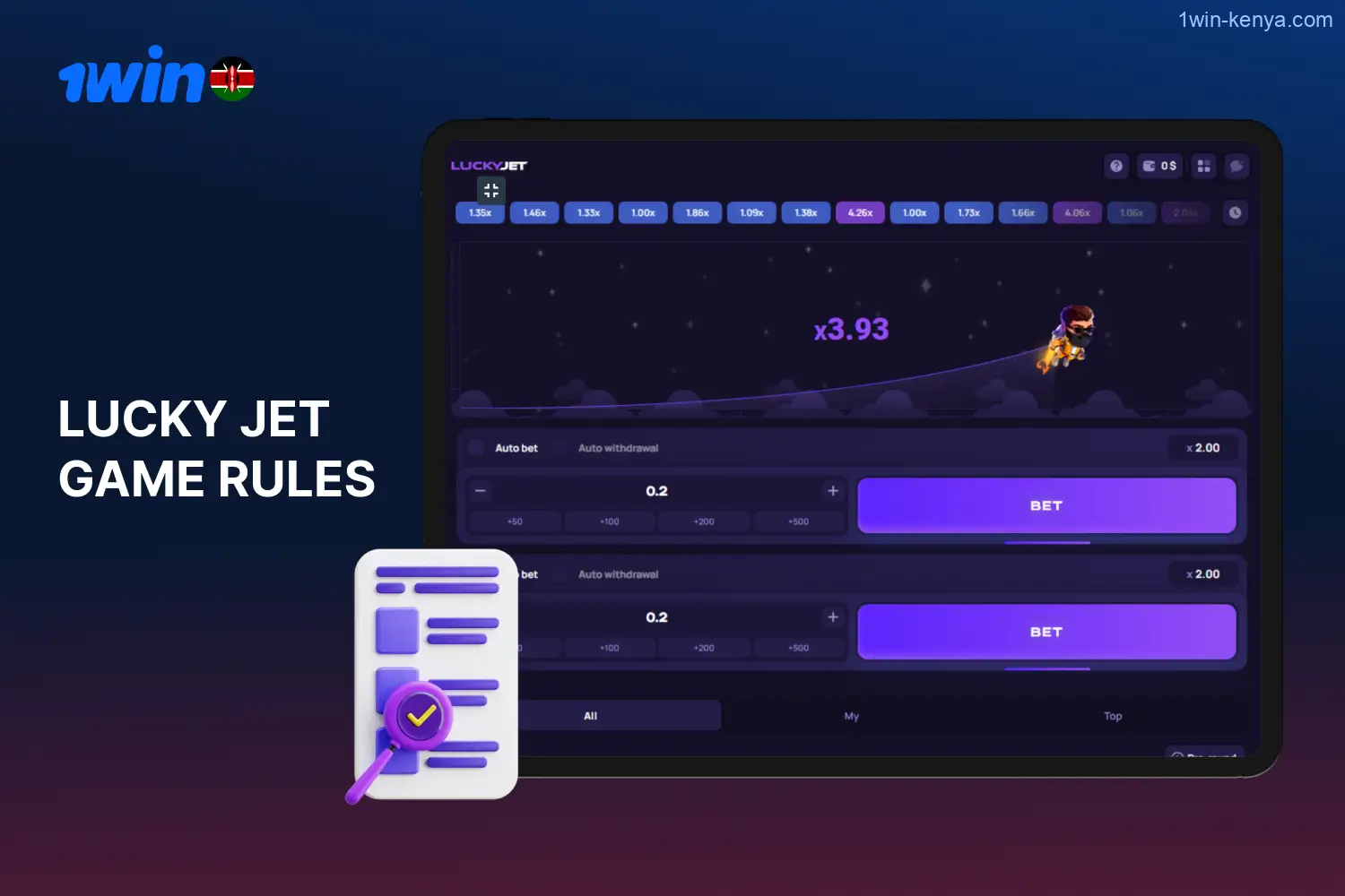 1win casino users should familiarize themselves with the rules of the game for a comfortable playing in Lucky Jet